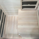 Durasage 1-Person Carbon Infrared Sauna for Home Use Indoor Hemlock Wood Sauna with 760W Heating Panels, Digital Touchpad, Relaxation Spa, Easy Assembly, Full Body Detox, Stress Relief