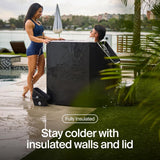 Ice Barrel Portable Ice Bath Bathtub (500 Model) - Freestanding Cold Therapy, Ice Bath for Athletes - Portable Bath Tub for Ice Plunge & Recovery - Cold Bath Plunge Tub (Charcoal Black)