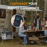 OUKITEL P2001 PLUS 2400W Portable Power Station, 2048Wh Large Capacity Solar Generator with 200W Solar Panel,LiFePO4 (LFP) Battery, AC/DC BMS Emergency Power Station for Home Backup, Camping