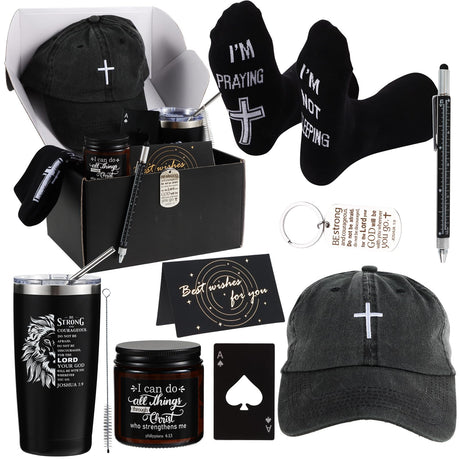 9 pcs Christian Gifts for Men Set