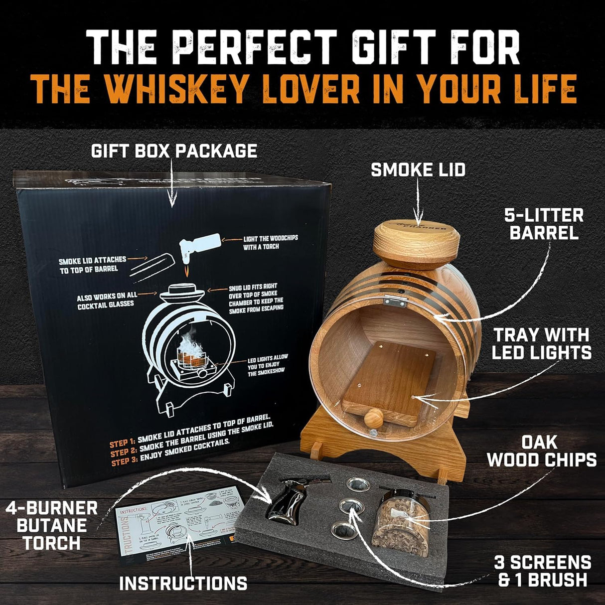 Old Fashioned Cocktail Kit for Whiskey
