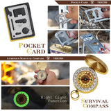 Gifts for Men Husband Dad Christmas, Survival Kit, Emergency Survival Gear and Equipment 14 in 1, Stocking Stuffers Birthday Gifts for Him Boyfriend, Hunting Fishing Camping Accessories, Cool Gadget