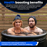 Ice Bath Tub for Athletes with Cover: 85 Gallons Cold Plunge Tub for Recovery, Multiple Layered Portable Ice Bath Plunge Pool by The Cold Pod