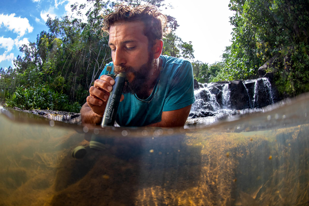 LifeStraw Personal Water Filter for Hiking, Camping, Travel, and Emergency Preparedness