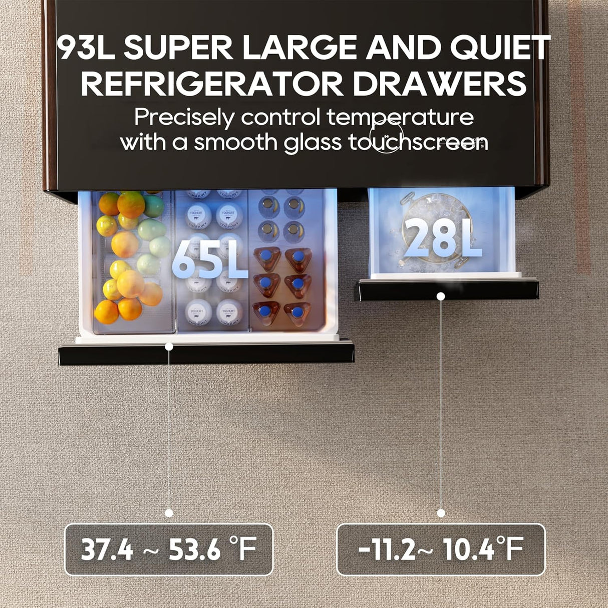 Smart Coffee Table with Built-In Fridge