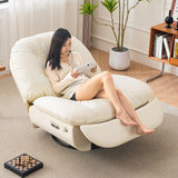 Yeashoo ™ Oversized Electric Recliner with USB Ports, 270° Swivel