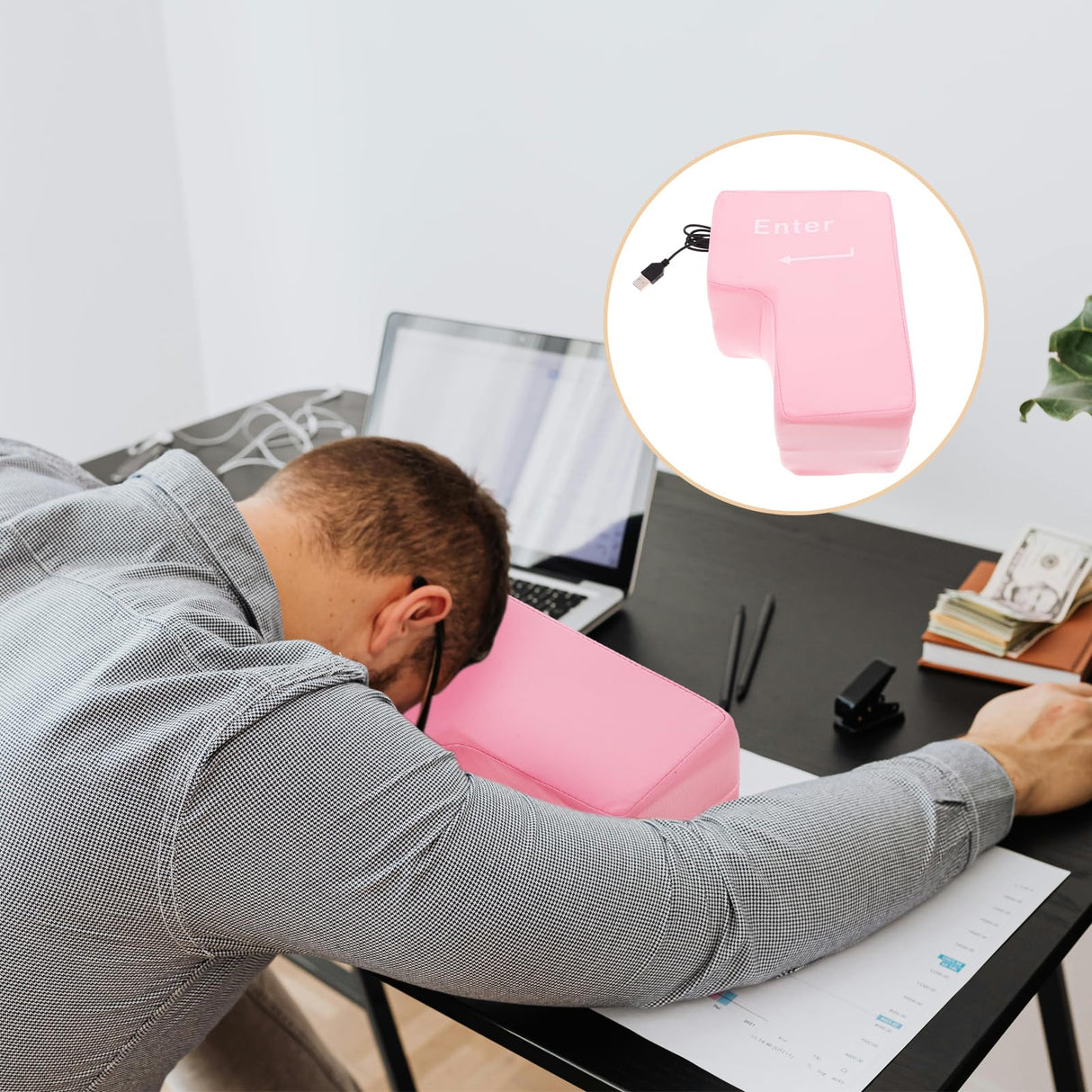 Stress Reliever Giant Enter Key  Nap Pillow