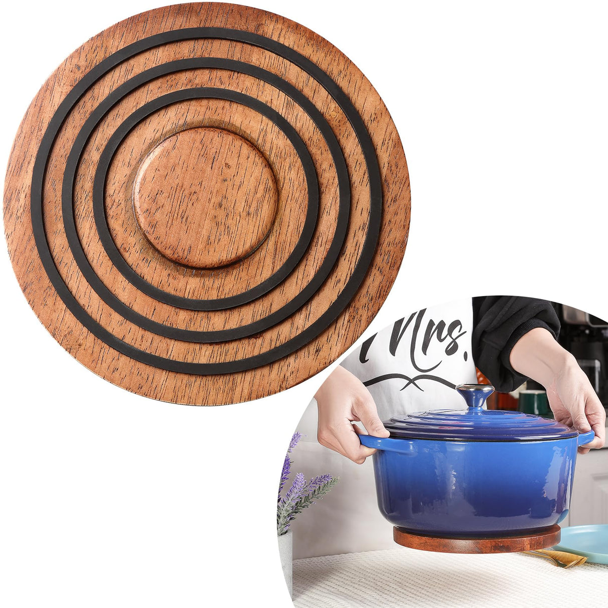 Yeashoo ™ Magnetic Wooden Trivet