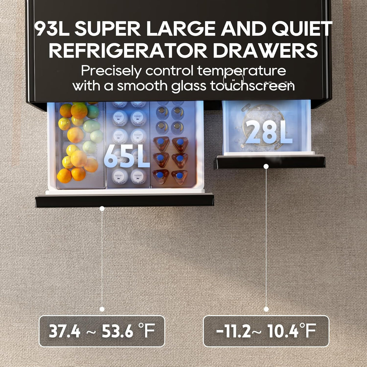 Smart Coffee Table with Built-In Fridge