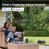 Segway Navimow i110N Robot Lawn Mower Perimeter Wire Free 1/4 Acre RTK+Vision Robotic Lawnmower, AI-Assisted Mapping, Virtual Boundary, APP Control, 58dB(A) Quiet, Multi-Zone Management
