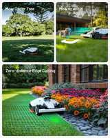 LUBA 2 AWD 5000X Robot Lawn Mower with 4G, All-Wheel-Drive for 80% Slope, Perimeter Wire Free for 1.25 Acres, UltraSense AI Vision & RTK Auto-Mapping, 1.0"-2.7" Adjustable Cutting Height
