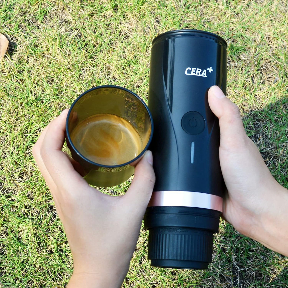 CERA+ Portable Electric Espresso Machine, Self-Heating Coffee Make