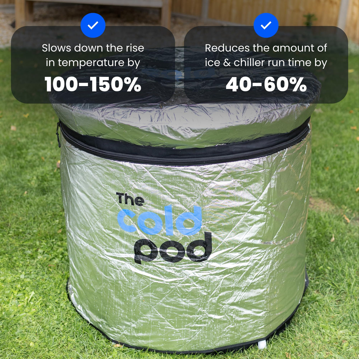 Ice Bath Tub for Athletes with Cover: 85 Gallons Cold Plunge Tub for Recovery, Multiple Layered Portable Ice Bath Plunge Pool by The Cold Pod