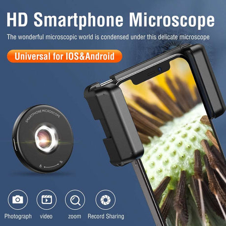 APEXEL Magnifying Microscope Lens For Smartphones 4K HD