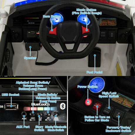 12V Electric  Car with Remote Control Bluetooth