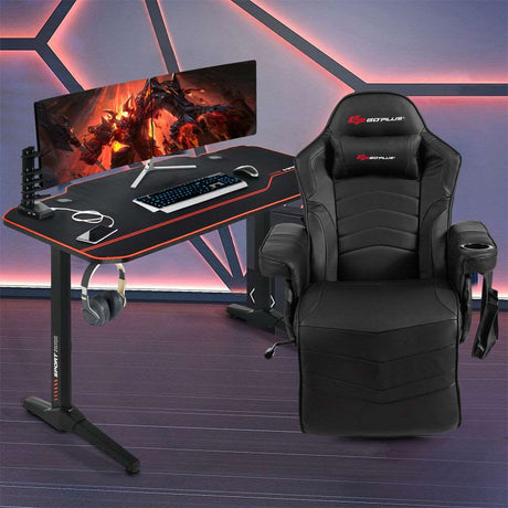 Costway Gaming Desk & Chair Set