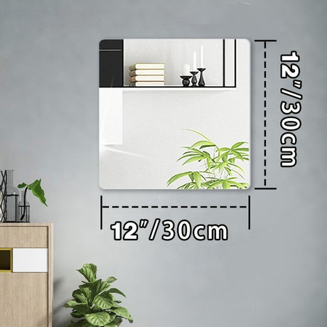 3D Acrylic glued wall mirror