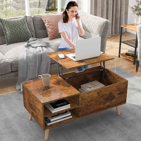 Lift Top Coffee Table with Charging feature