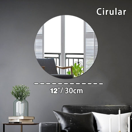 3D Acrylic glued wall mirror