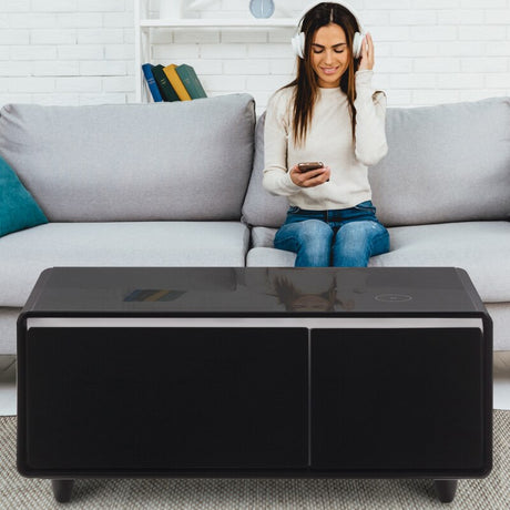 Yeashoo™Modern Smart  Coffee Table with Built in Fridge