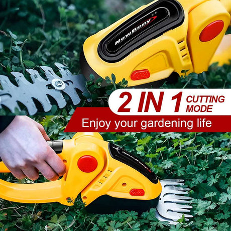 2 in 1 24V Cordless Electric Hedge Trimmer