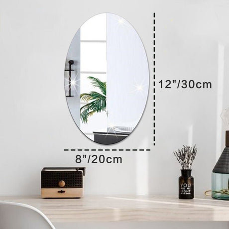 3D Acrylic glued wall mirror