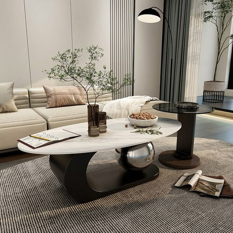 Luxury Italian Oval Coffee Table