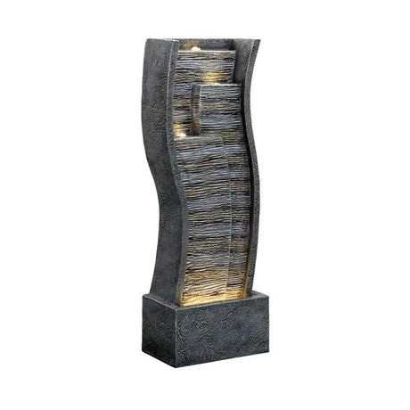 39.3inches Indoor Outdoor Fountain with LED Lights