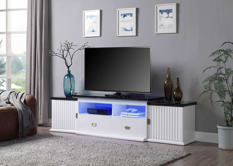 Barend TV Stand with led light  High Gloss Finish