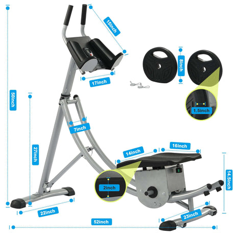 Deluxe ab machine workout equipment