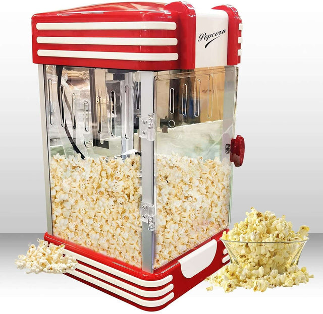 Commercial Popcorn Machine Also used in Home; Party; Movie Theater Style 4 oz. Ounce Antique 300 Watts Big Grande Size 5 Core-POP-850