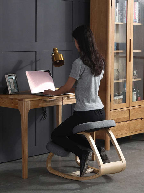 Body Posture Rocking Wood Knee Chair