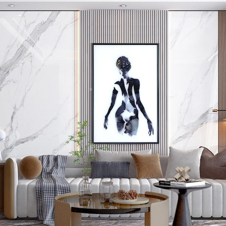 Modern Colorful Woman Glass wall art