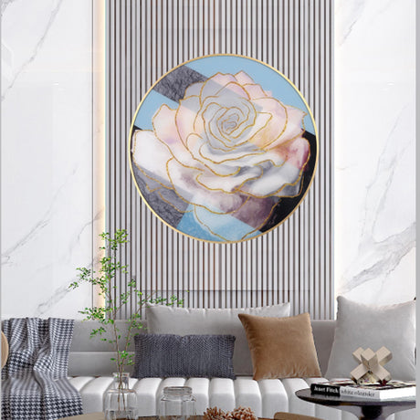 Flower Housewarming Glass Printing Wall Art