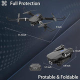 Drone with Dual Camera for Adults Beginners Kids, Foldable RC Quadcopter, Toys Drone Gifts, 1080P FPV Video, 3 Batteries, Carrying Case