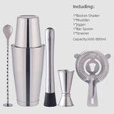 Wine Coctelera Batidora Boston Recipe Mixer Shaker Bartender Barware Kit Kitchen Bar Tools Stainless Steel Cocktail Shaker Set