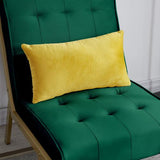 Bulk Order，Gold Metal Frame Velvet Upholstery Chair with Ottoman