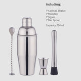 Wine Coctelera Batidora Boston Recipe Mixer Shaker Bartender Barware Kit Kitchen Bar Tools Stainless Steel Cocktail Shaker Set