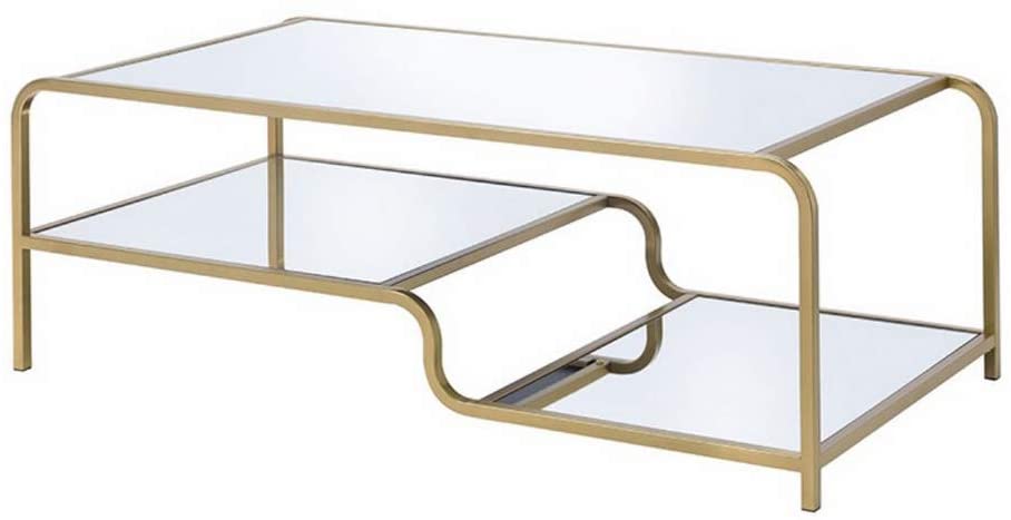 Mirror Gold Coffee Table