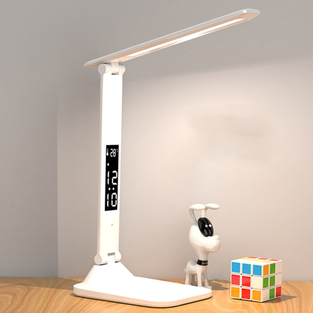 Touch Foldable Lamp with Calendar Temperature Clock