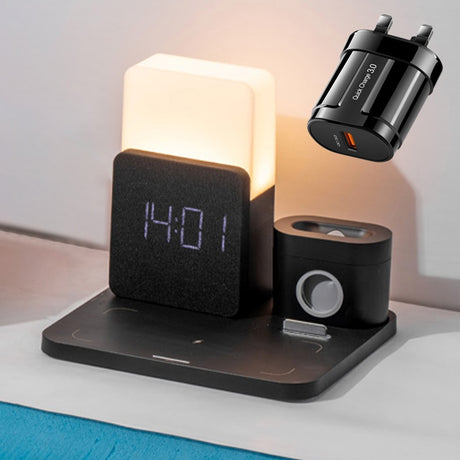 Light Bedside Lamp Qi Wireless Charger