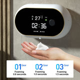 Automatic Foam Soap Dispenser LED Temperature Display Electric Touchless Infrared Sensor Foam Machine Auto Liquid Soap Dispenser