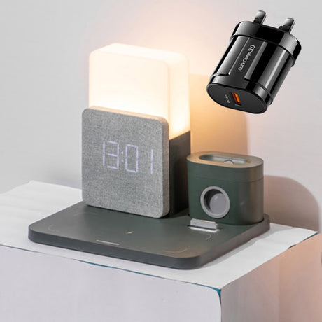 Light Bedside Lamp Qi Wireless Charger