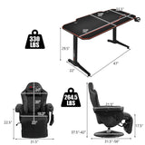 Costway Gaming Desk & Chair Set
