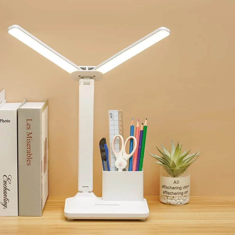 Touch Foldable Lamp with Calendar Temperature Clock