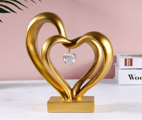 Nordic Style Heart Gesture Sculpture decor