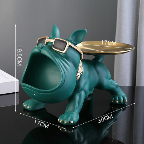 Bulldog Butler Décor with Tray Big Mouth