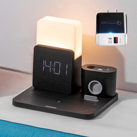 Light Bedside Lamp Qi Wireless Charger