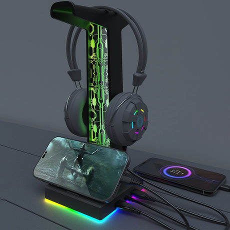 Led light charger and Headphone Stand