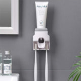 Wall Mounted Automatic Toothpaste Squeezer Toothpaste Dispenser Magnetic Toothbrush Holder Toothpaste Rack Bathroom Accessories